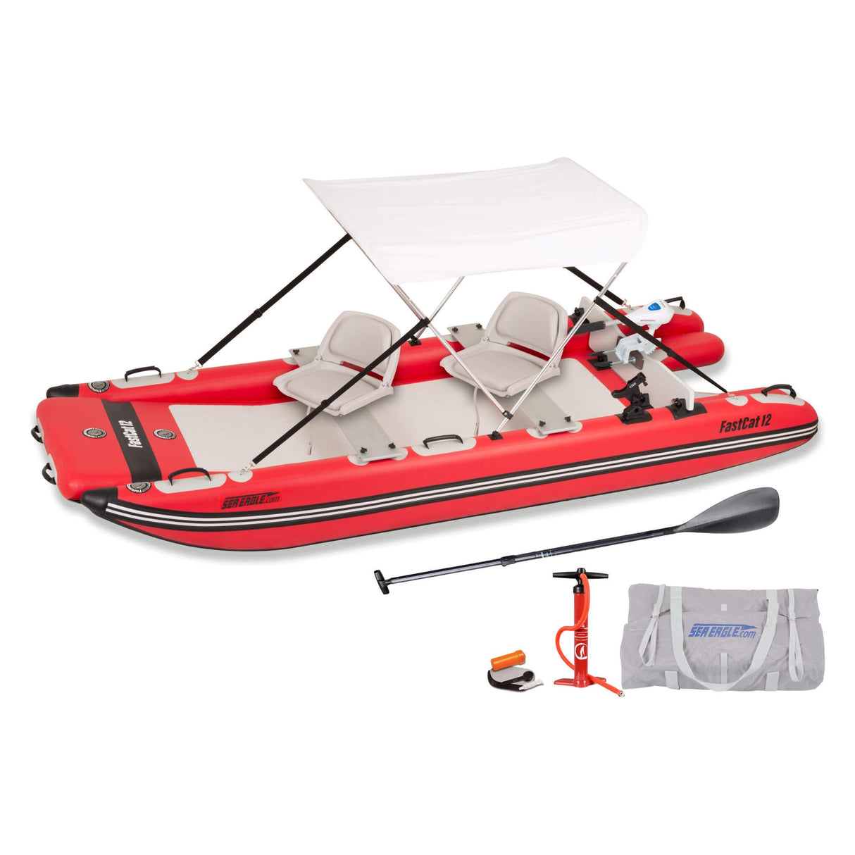 Sea Eagle Boats FastCat12™ Catamaran Inflatable Boat, 13FT (SAK29684)