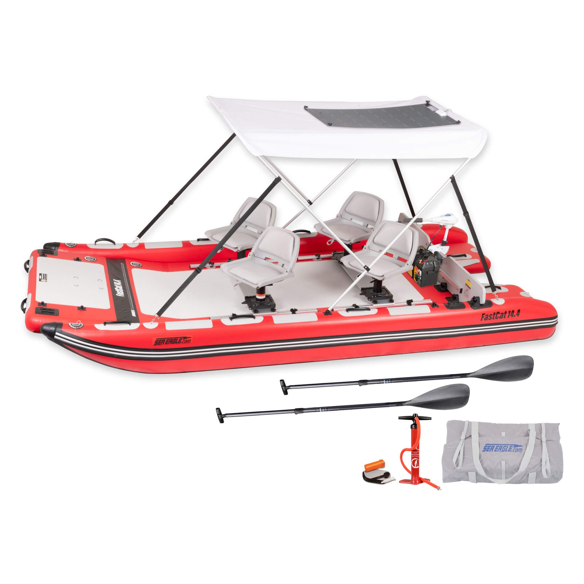Sea Eagle Boats FastCat14™ Catamaran Inflatable Boat, 14FT (SAK43210)