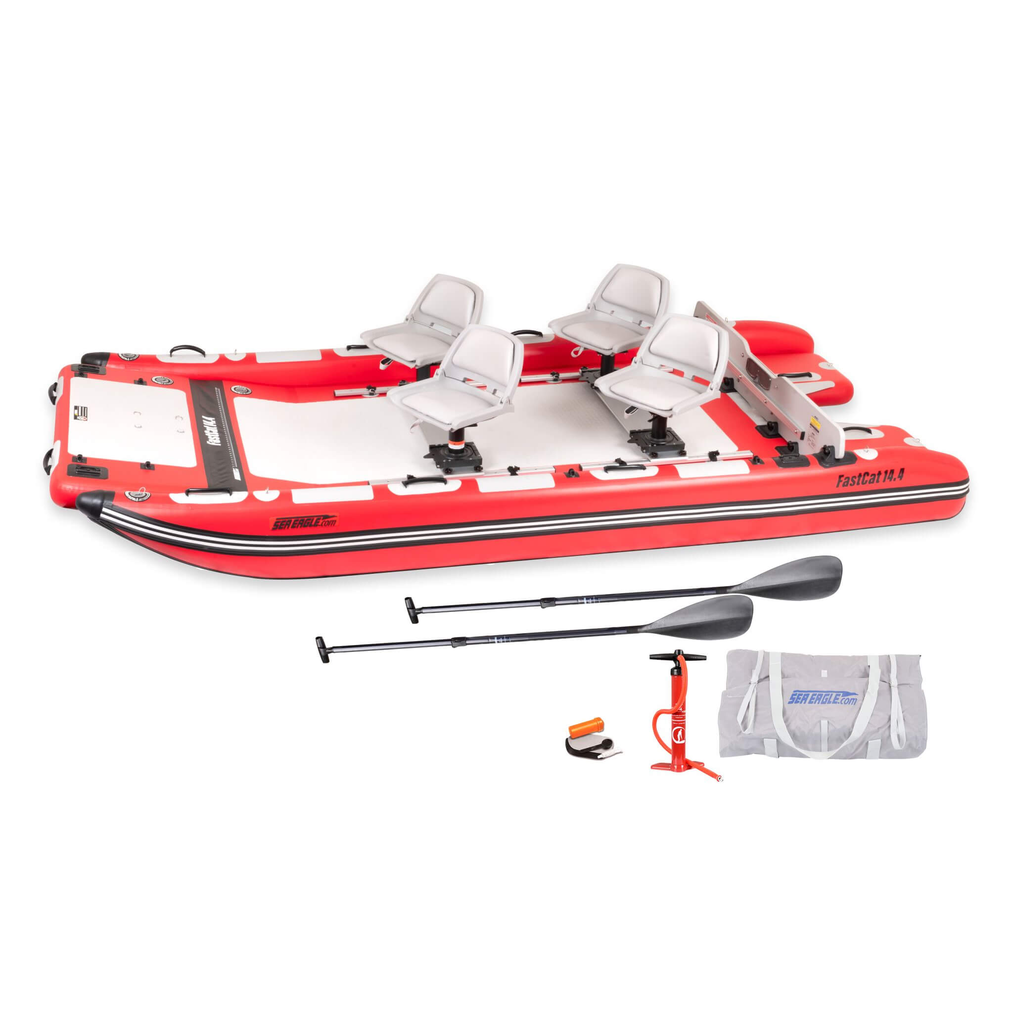 Sea Eagle Boats FastCat14™ Catamaran Inflatable Boat, 14FT (SAK43210)