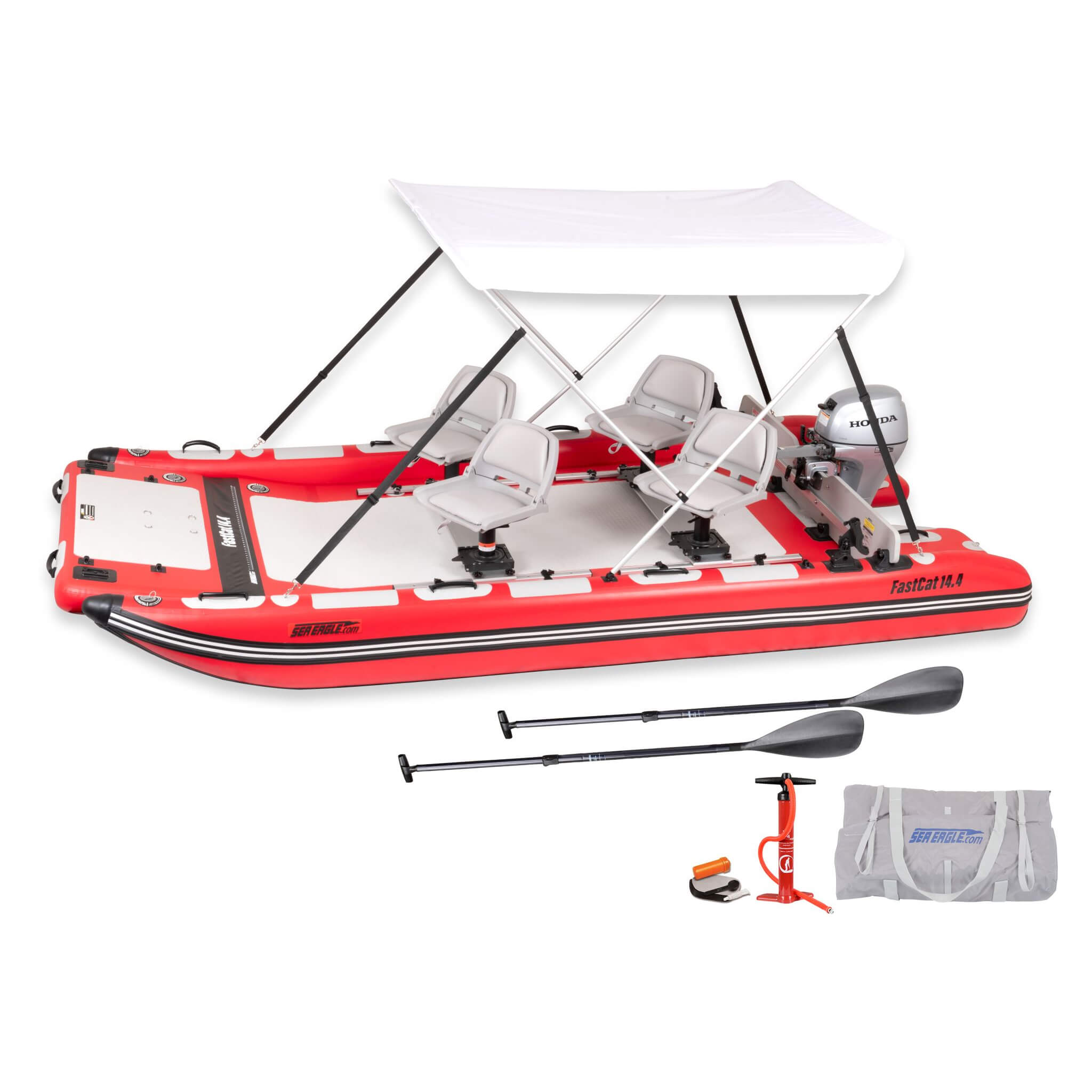 Sea Eagle Boats FastCat14™ Catamaran Inflatable Boat, 14FT (SAK43210)