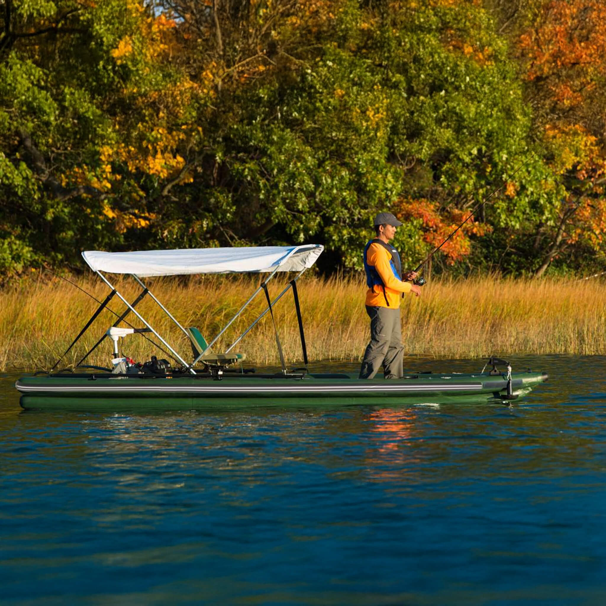 Sea Eagle Boats FSK16K FishSkiff™ Inflatable Fishing Boat, 16FT (SAK57351)