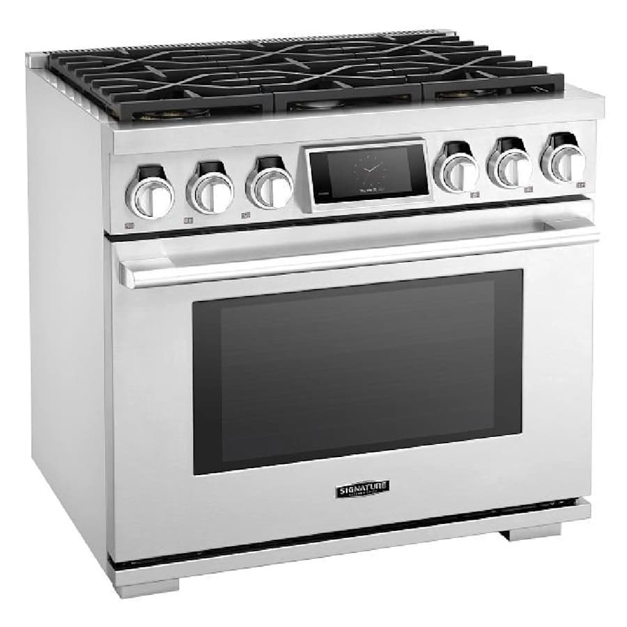 SKS 36" Dual-Fuel Pro Range with 6 Burners, Stainless Steel – SKSDR360S