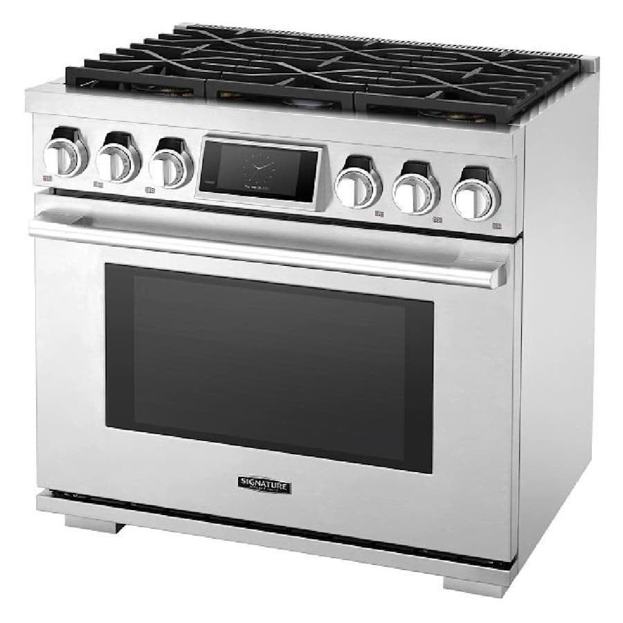 SKS 36" Dual-Fuel Pro Range with 6 Burners, Stainless Steel – SKSDR360S