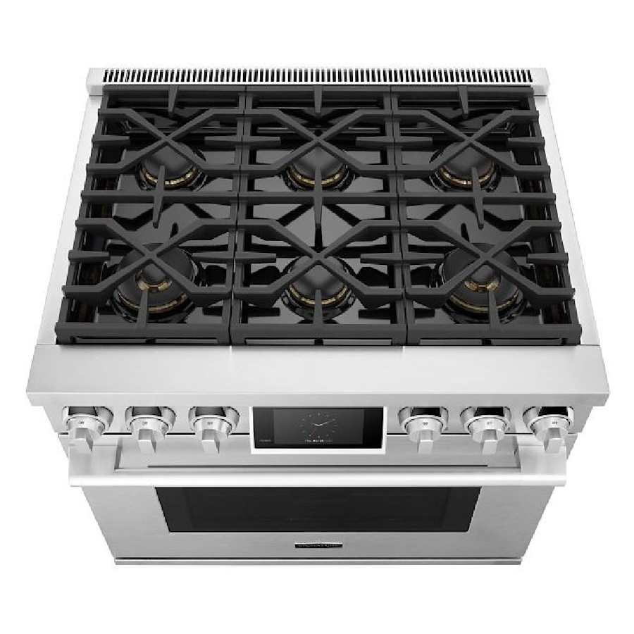 SKS 36" Dual-Fuel Pro Range with 6 Burners, Stainless Steel – SKSDR360S