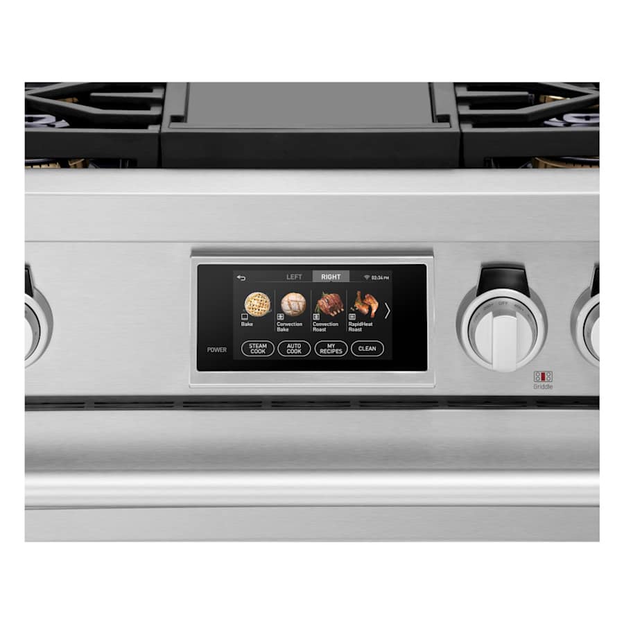 SKS 36" Dual-Fuel Pro Range with Steam-Combi Oven & Griddle, Stainless Steel – SKSDR360GS