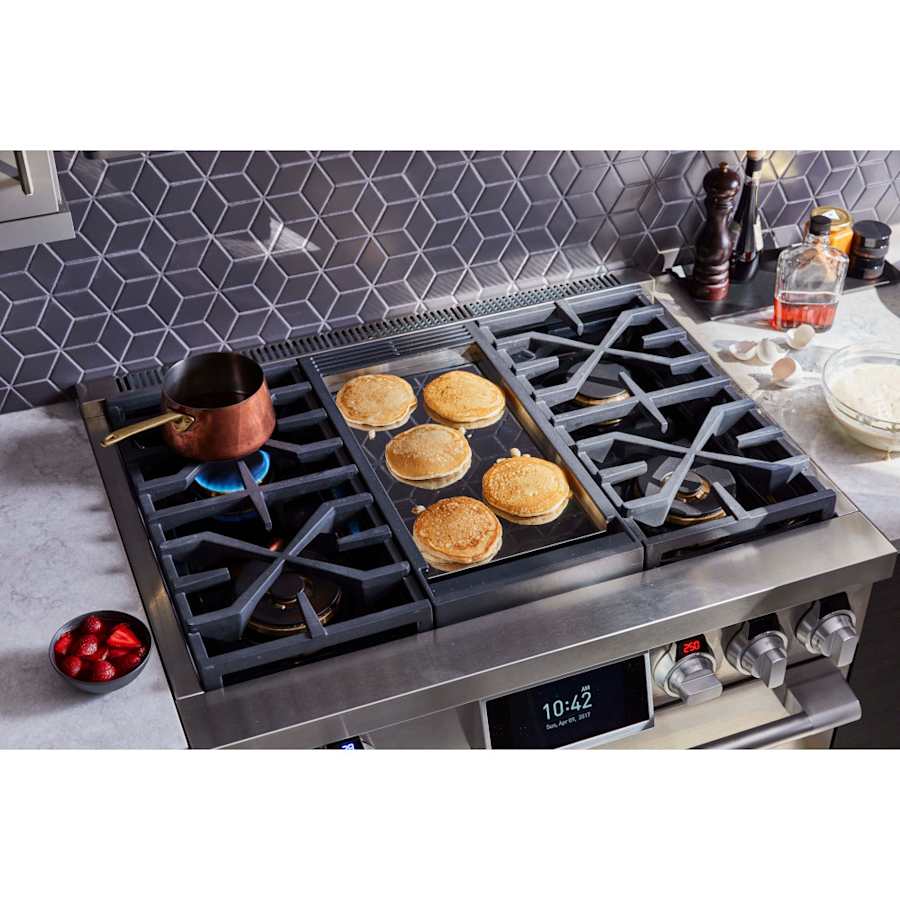 SKS 36" Dual-Fuel Pro Range with Steam-Combi Oven & Griddle, Stainless Steel – SKSDR360GS