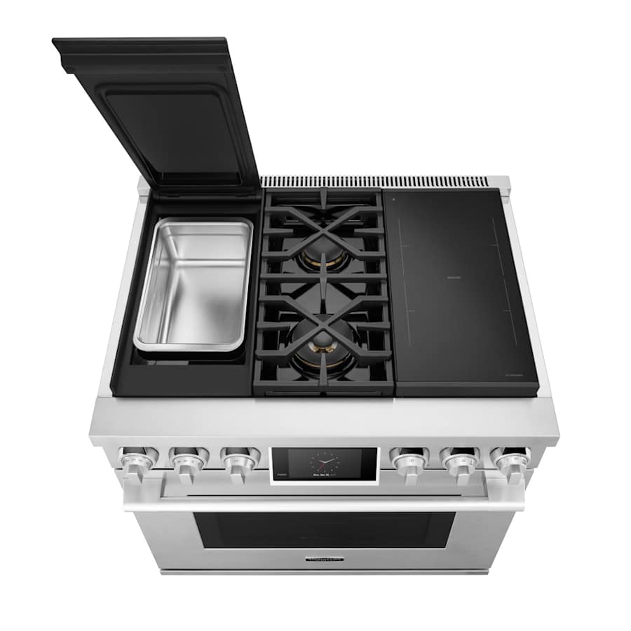 SKS 36" Dual-Fuel Pro Range with Sous Vide & Induction, Stainless Steel – SKSDR360SIS