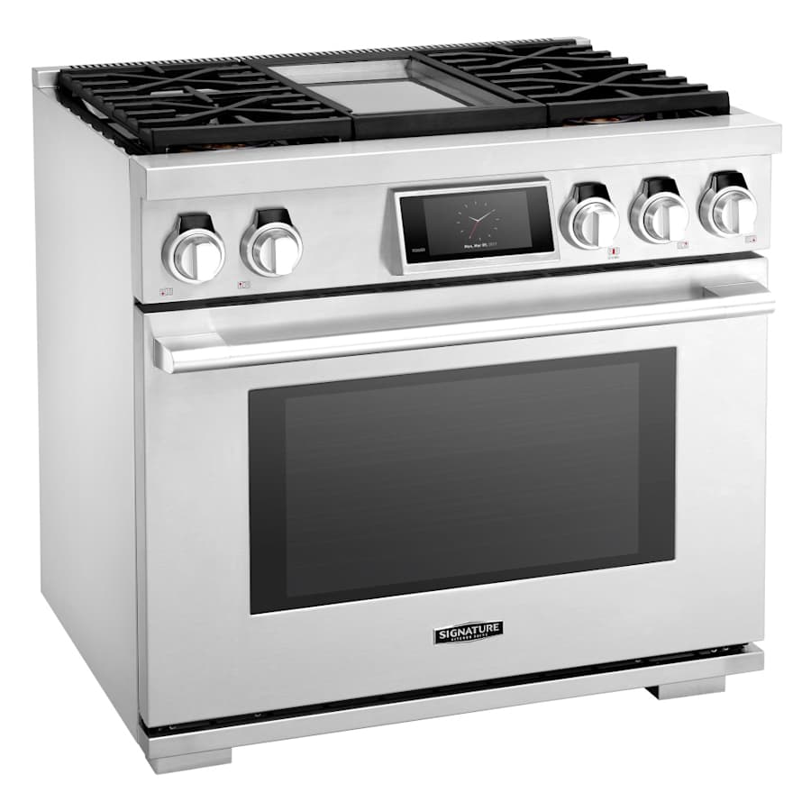 SKS 36" Gas Pro Range with 4 Burners & Griddle, Stainless Steel – SKSGR360GS