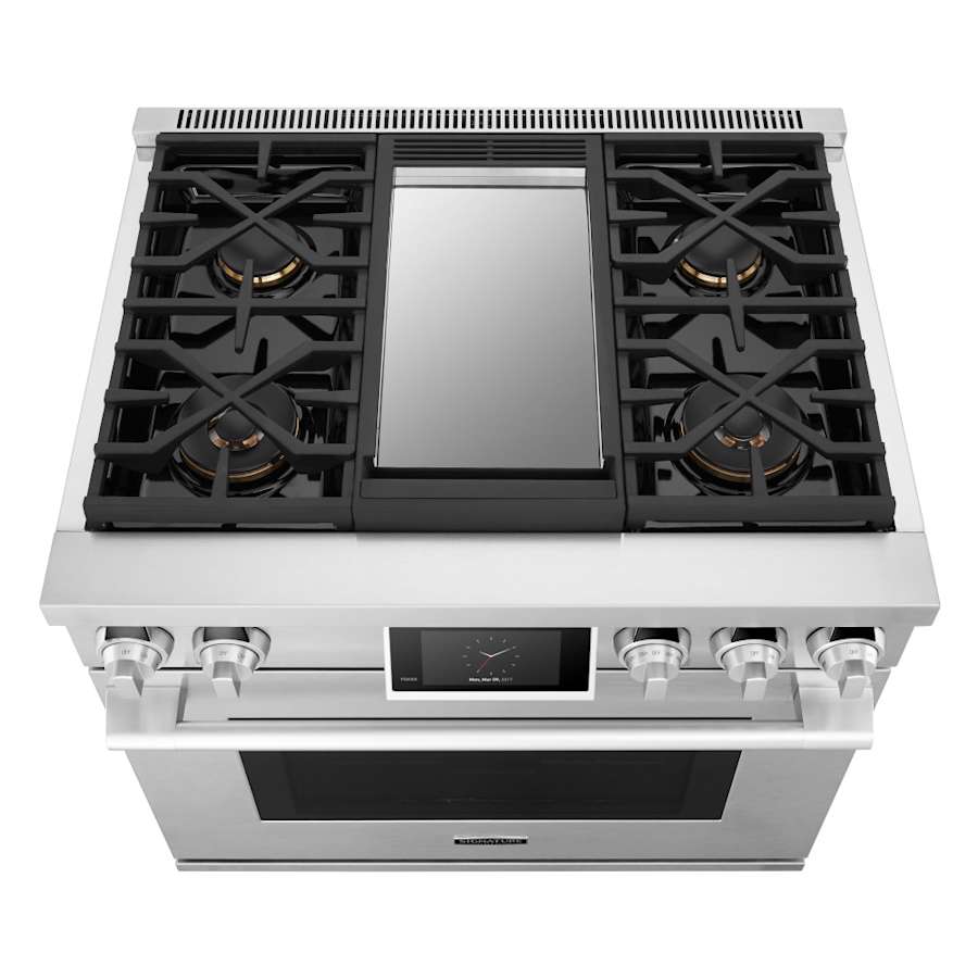 SKS 36" Gas Pro Range with 4 Burners & Griddle, Stainless Steel – SKSGR360GS