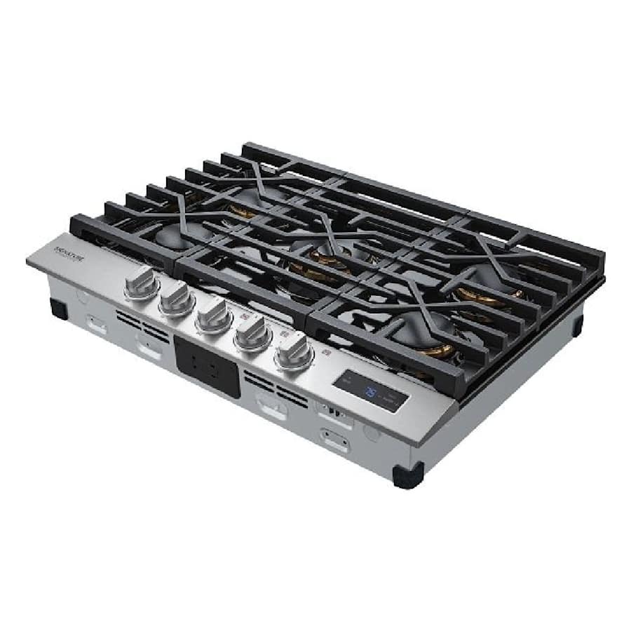 SKS 30" Gas Cooktop with 5 Brass Burners, Stainless Steel – SKSGT3054S