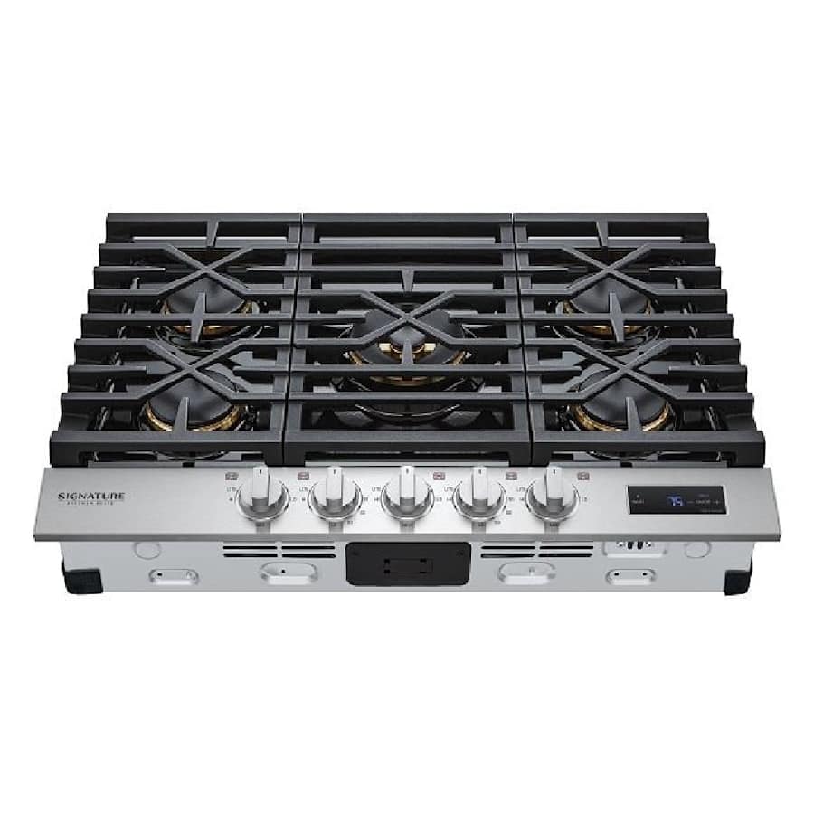 SKS 30" Gas Cooktop with 5 Brass Burners, Stainless Steel – SKSGT3054S
