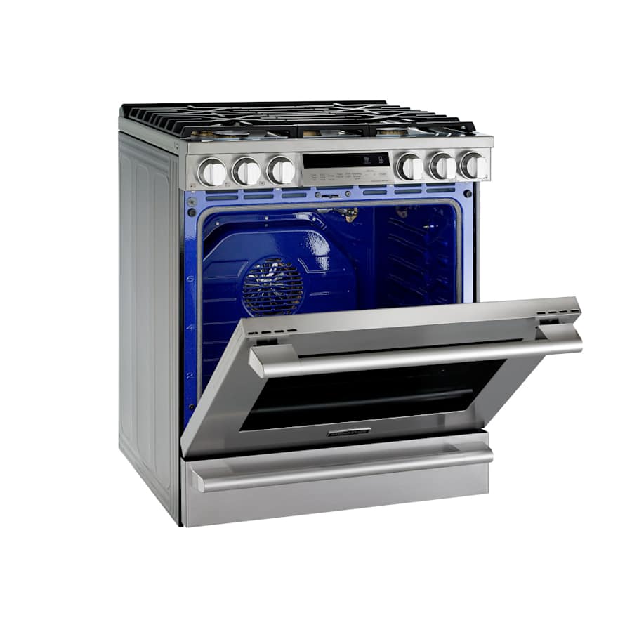 SKS 30" Gas Slide‑in Oven Range, Stainless Steel – UPSG3014ST