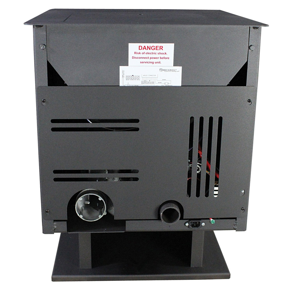 Breckwell Maverick Pellet Stove with Black Door - SP22E