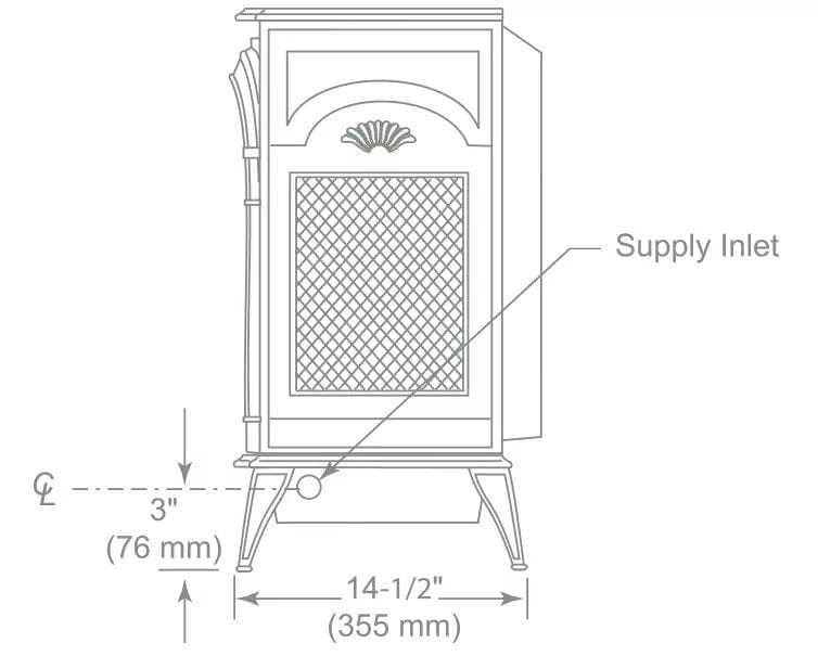 Vermont Castings Stardance Direct Vent Gas Stove - SDDVTCBSB