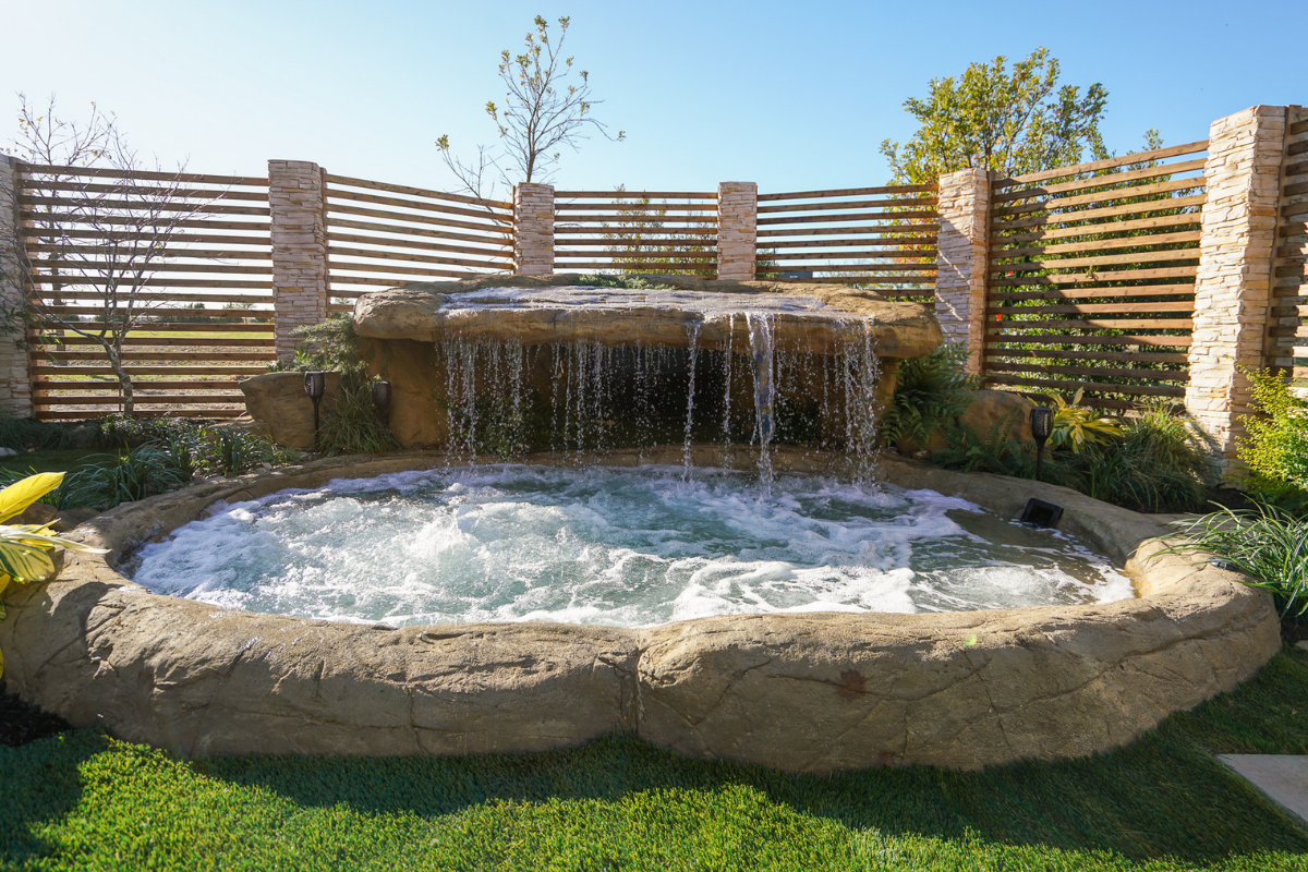 Natural Spas Sunbake Lagoon In Ground Hot Tub and Spa