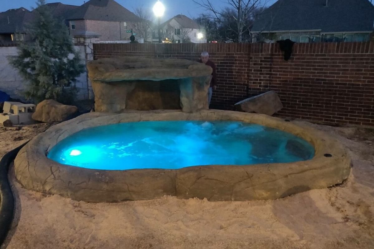 Natural Spas Sunset Lagoon In Ground Hot Tub and Spa