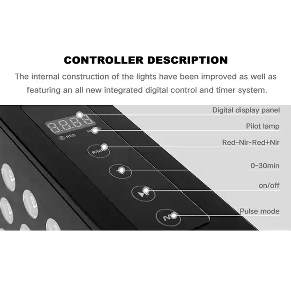 Ultra High-Intensity Freestanding Home Red Light Therapy LED Panel, 840 LEDS