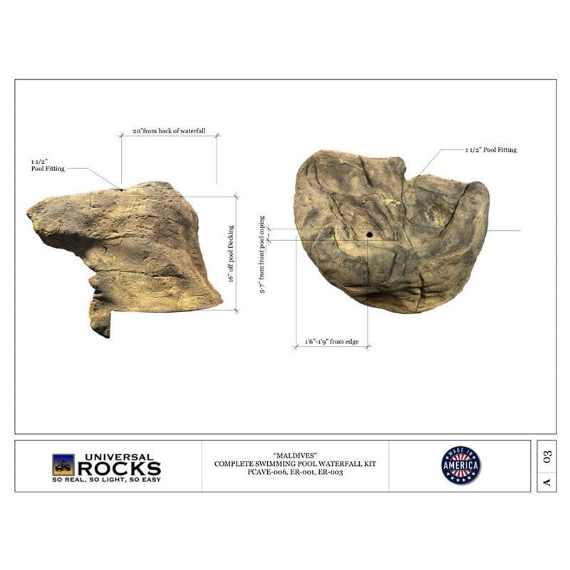 Universal Rocks Maldives Pool Kit - PWK-007