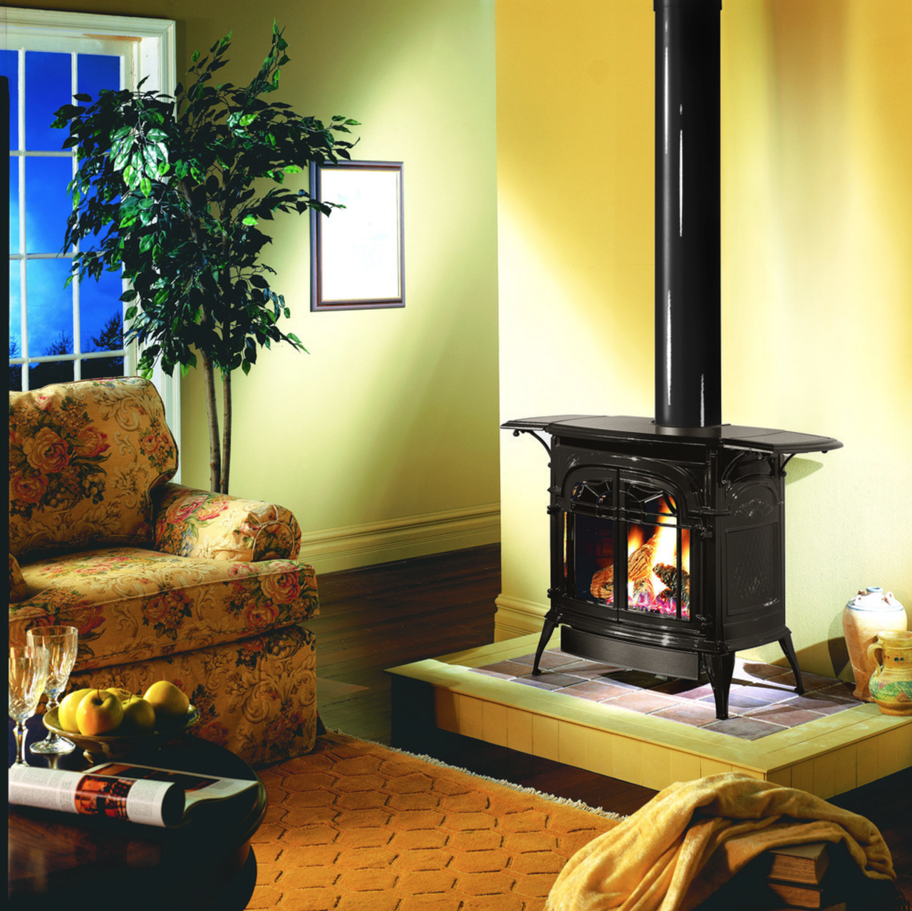 Vermont Castings Stardance Direct Vent Gas Stove - SDDVTCBSB