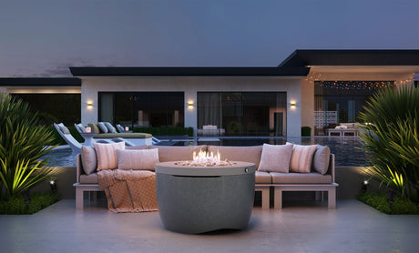 Ledge Lounger Halo Firepit