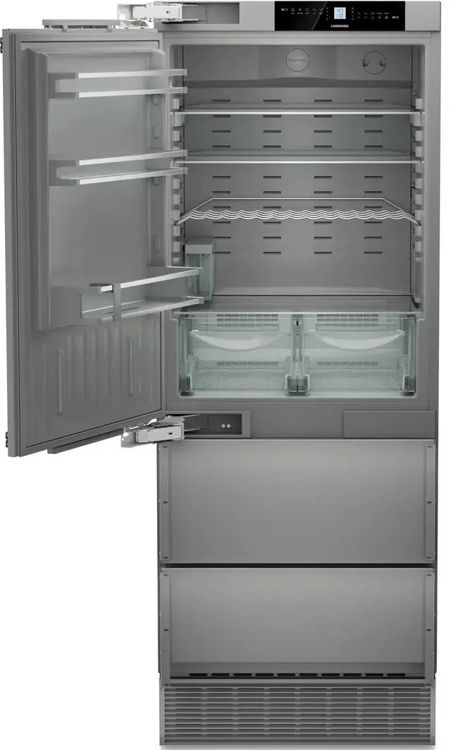 Liebherr HC1571G 30 inch Integrated Bottom Freezer Refrigerator with 14.1 cu. ft. Capacity, NoFrost, DuoCooling, Ice Maker with Water Tank, in Panel Ready
