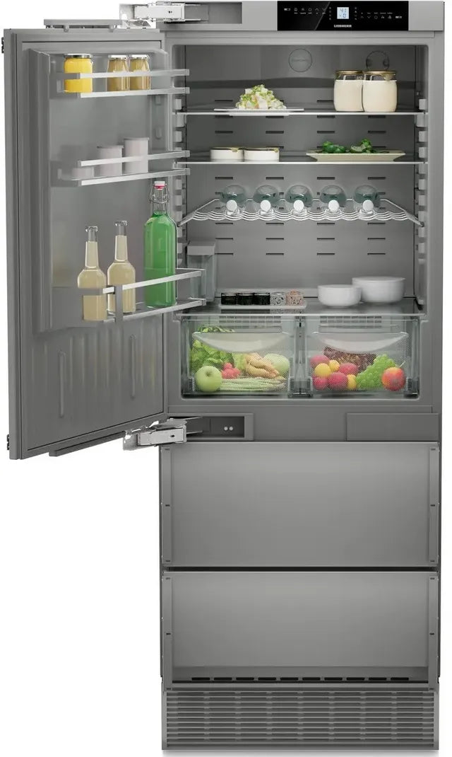 Liebherr HC1571G 30 inch Integrated Bottom Freezer Refrigerator with 14.1 cu. ft. Capacity, NoFrost, DuoCooling, Ice Maker with Water Tank, in Panel Ready