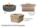 The Outdoor Plus 108" x 24" x 16" Ready-to-Finish Rectangular Gas Fire Pit Kit