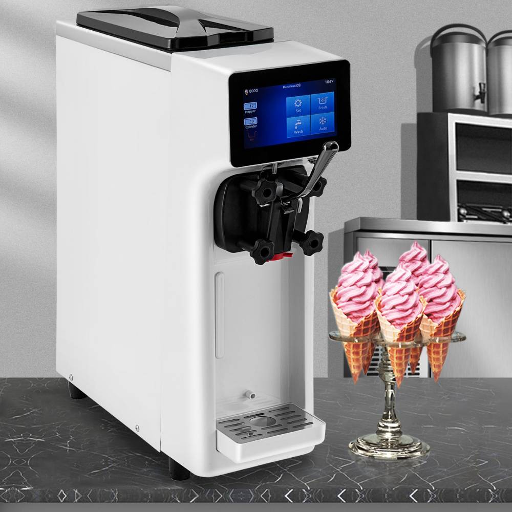 1000W Commercial Home Soft Serve Frozen Yogurt Ice Cream Maker Machine, 4.0L