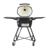 Primo Oval Junior 200 All-In-One Charcoal Ceramic Grill - PGCJRC