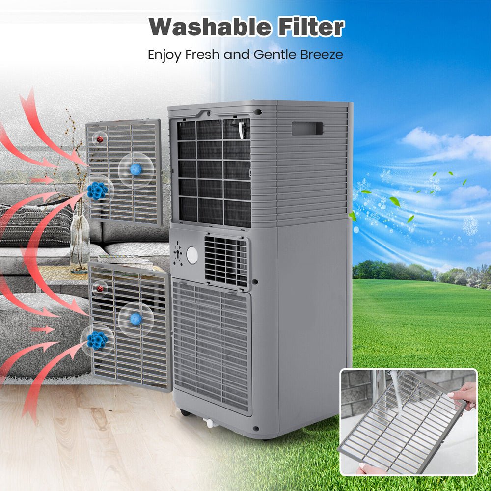 10K BTU Portable Room Air Conditioner Unit With Dehumidifier And Fan Mode