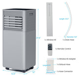 10K BTU Portable Room Air Conditioner Unit With Dehumidifier And Fan Mode