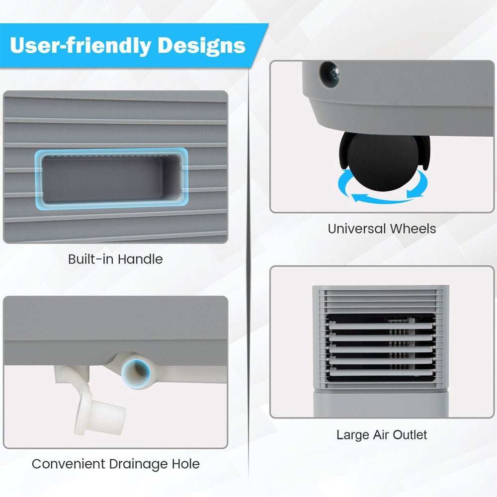 10K BTU Portable Room Air Conditioner Unit With Dehumidifier And Fan Mode