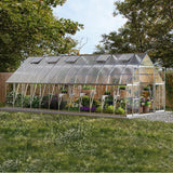 [10x24FT] Premium Heavy-Duty Polycarbonate Walk-In Greenhouse W/ Aluminum Frame & Built-In Gutter System