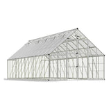 [10x24FT] Premium Heavy-Duty Polycarbonate Walk-In Greenhouse W/ Aluminum Frame & Built-In Gutter System