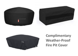 The Outdoor Plus 84" x 24" Ready-to-Finish Octagon Gas Fire Pit Kit