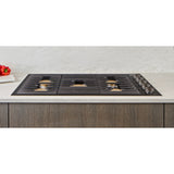 Dacor 30-Inch Contemporary Gas Cooktop, Graphite Stainless, NG & LP - DTG30M954FM