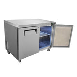 12.9 Cu.Ft 2 Door Commercial Stainless Steel Worktop Undercounter Refrigerator, 48" (95413725)