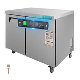 12.9 Cu.Ft 2 Door Commercial Stainless Steel Worktop Undercounter Refrigerator, 48" (95413725)