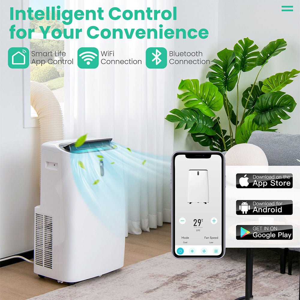 12K BTU Portable Freestanding AC Unit With Remote & App Control (93471825)