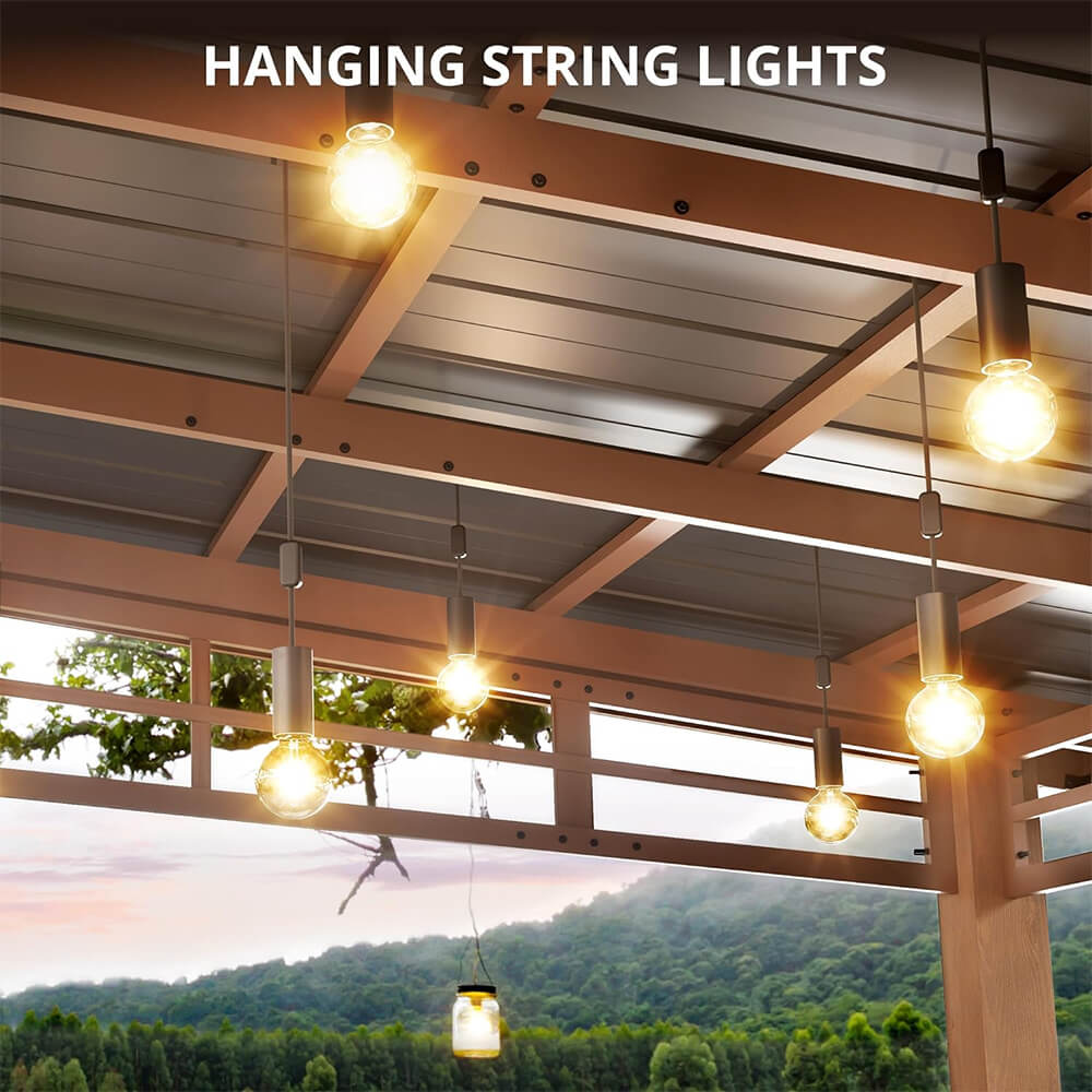[12x14] Heavy Duty Outdoor Hardtop Wood Frame Gazebo Canopy With Metal Roof & Curtains