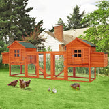 Extra Large Wooden Outdoor Chicken Coop Cage W/ Nesting Box