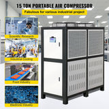 15 Ton Smart Air-Cooled SS Industrial Water Chiller With LCD Display & 150L Water Tank, 15HP (95201436)