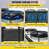 15 Ton Smart Air-Cooled SS Industrial Water Chiller With LCD Display & 150L Water Tank, 15HP (95201436)