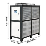 15 Ton Smart Air-Cooled SS Industrial Water Chiller With LCD Display & 150L Water Tank, 15HP (95201436)