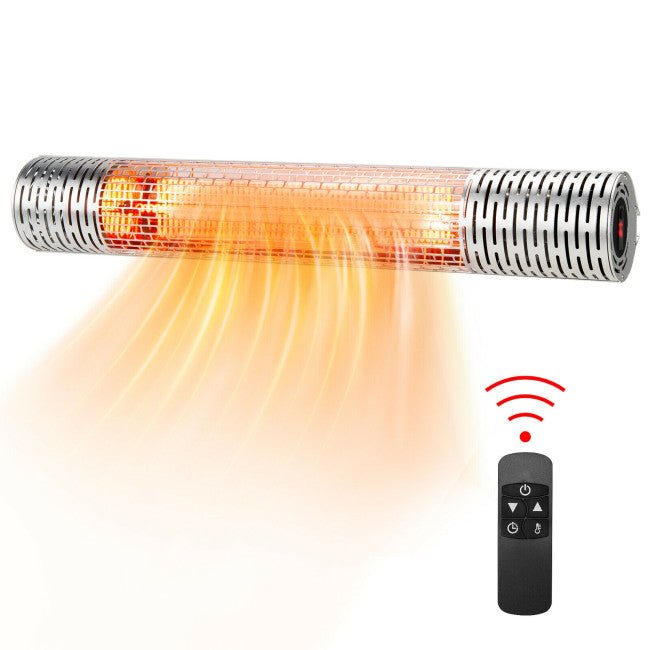 1500W Electric Indoor/Outdoor Waterproof Infrared Patio Heater W/ 2 Power Settings (91826957)