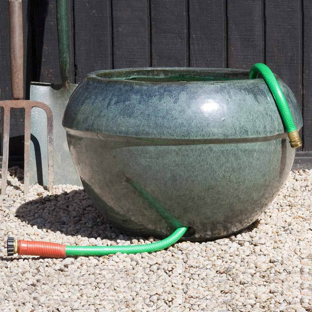 Campania Hose Pot With Cuff, Garden Statues & Décor - 150847-5401