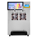 16L Commercial Double Frozen Margarita Ice Slushie Drink Maker Machine, 1155W