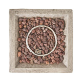 19" Outdoor 40K BTU Natural Stone Fire Column (SAK36771)