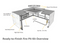 The Outdoor Plus 72" x 30" x 24" Ready-to-Finish Rectangular Gas Fire Table Kit