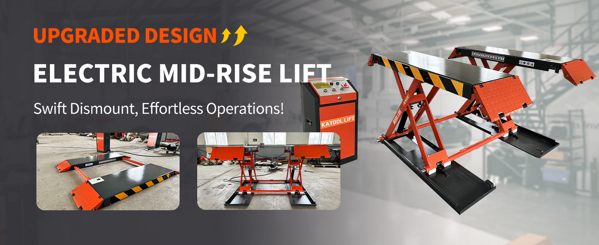 Katool KT-X90E 8000 lbs Electric Mid Rise Scissor Lift